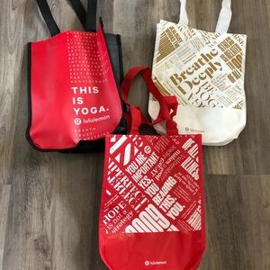 Lululemon small totes-3 pack